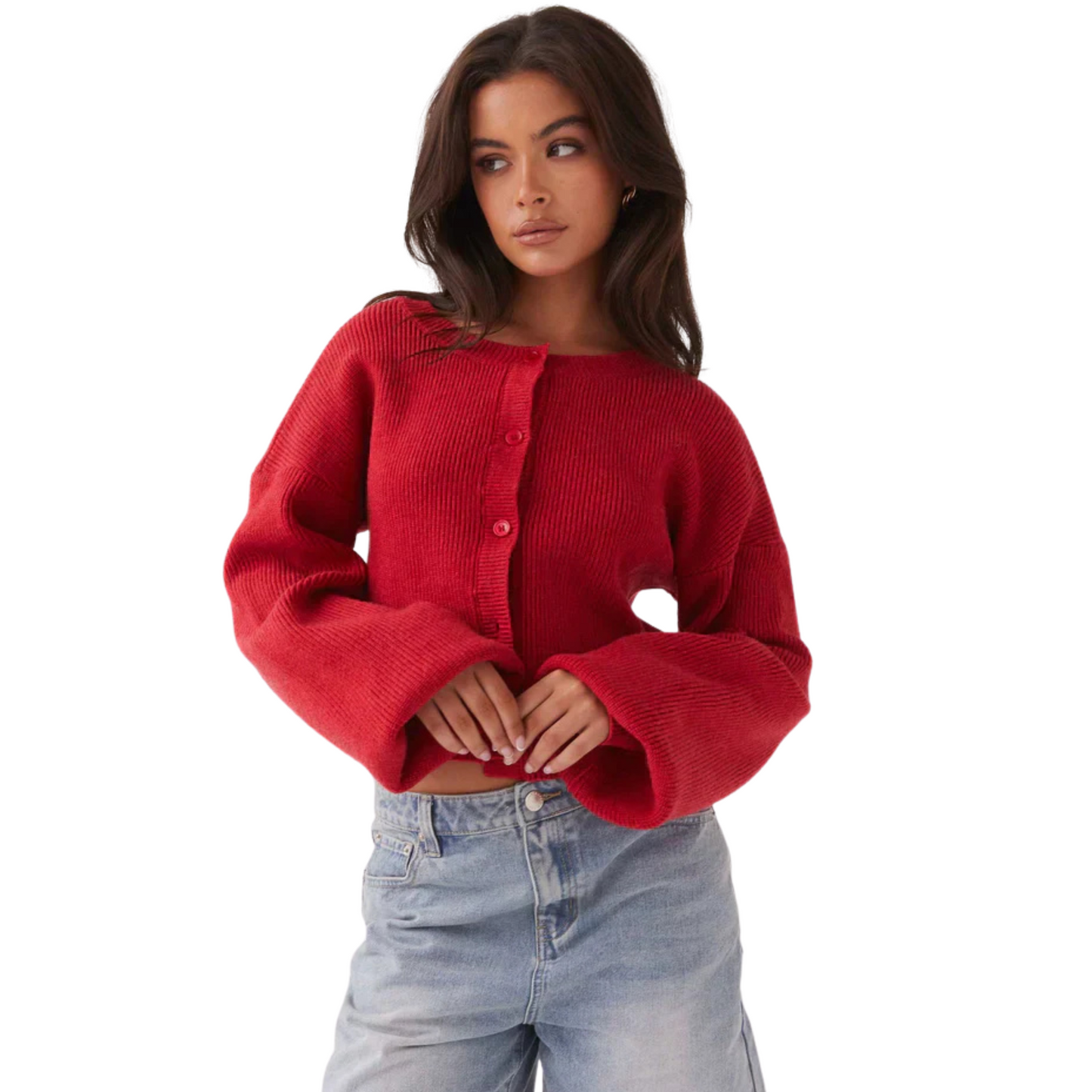 Veerle | Red Cardigan