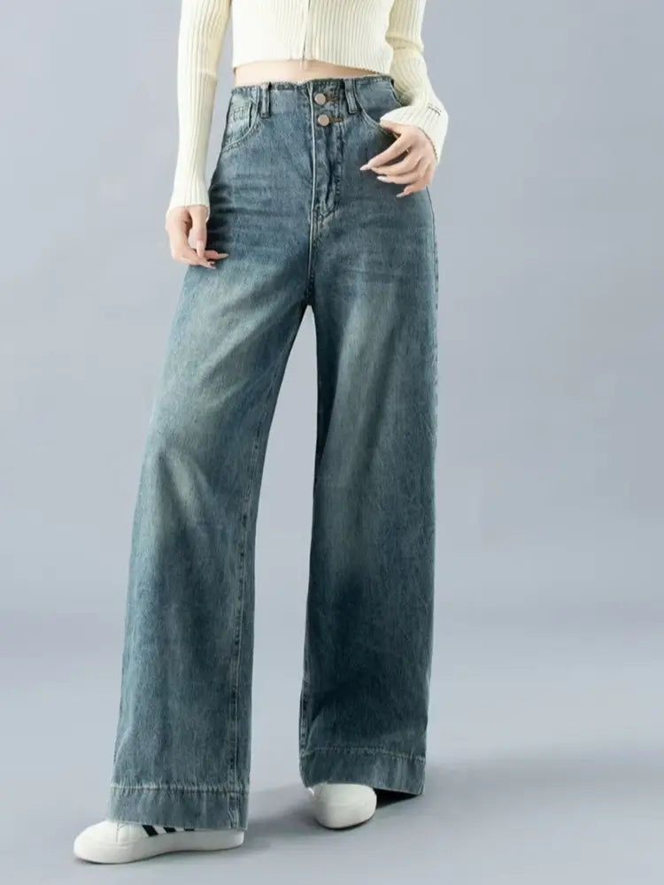 Chloe | Hoge Taille Wijde Jeans