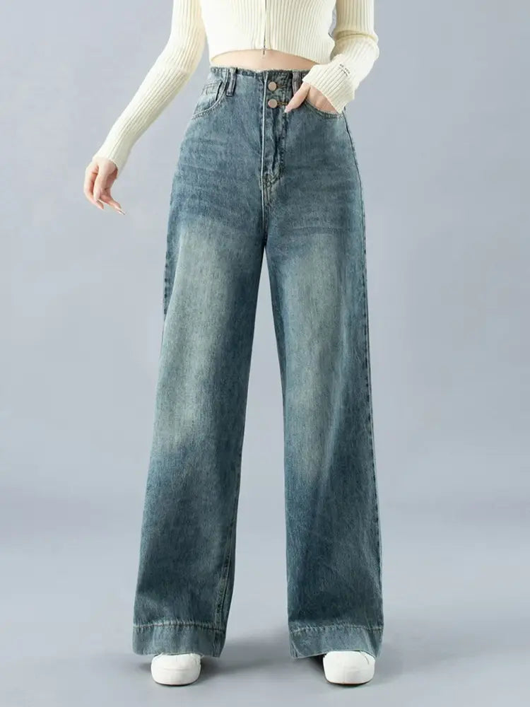 Chloe | Hoge Taille Wijde Jeans