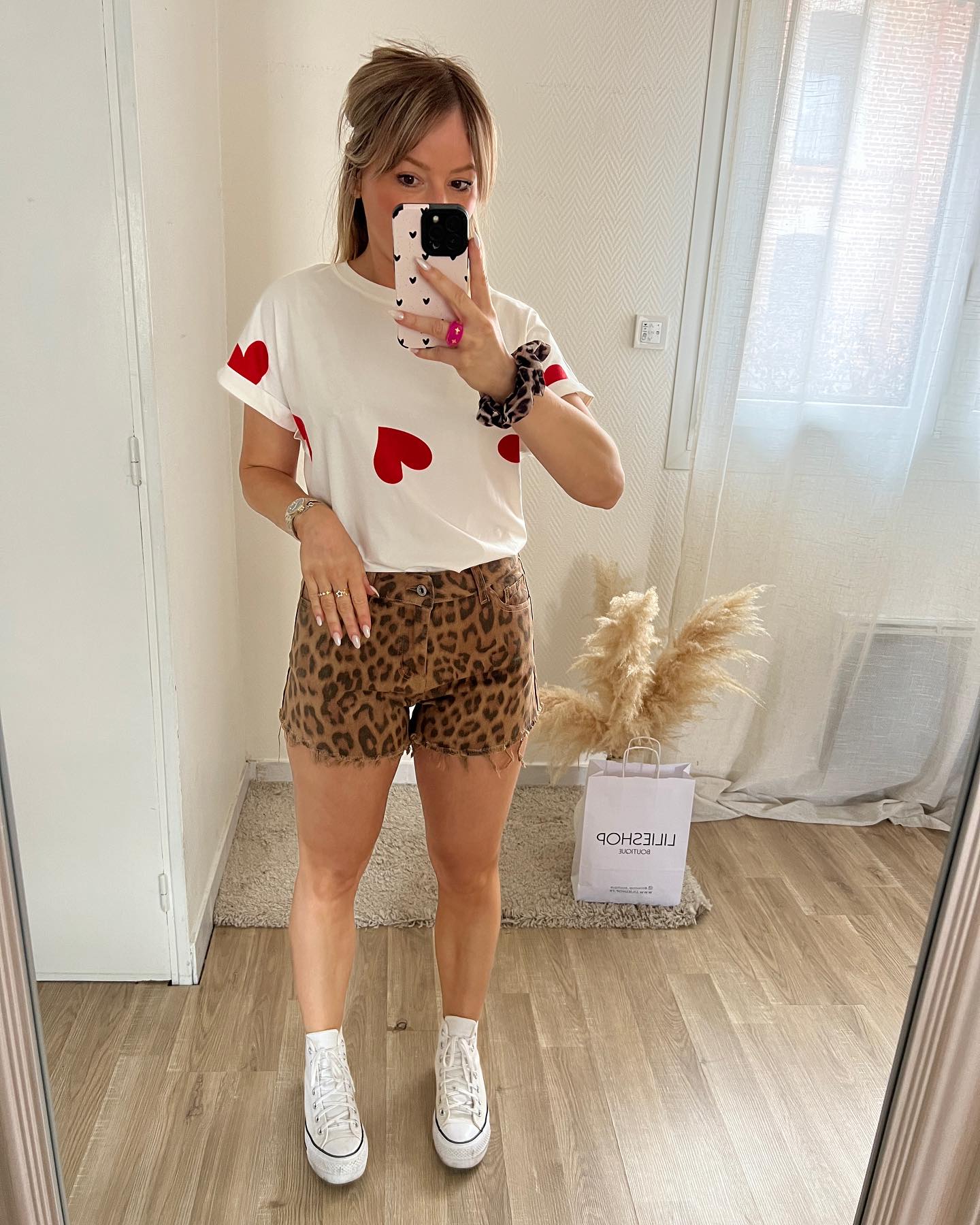 Sophie | Korte broek met leeuwprint