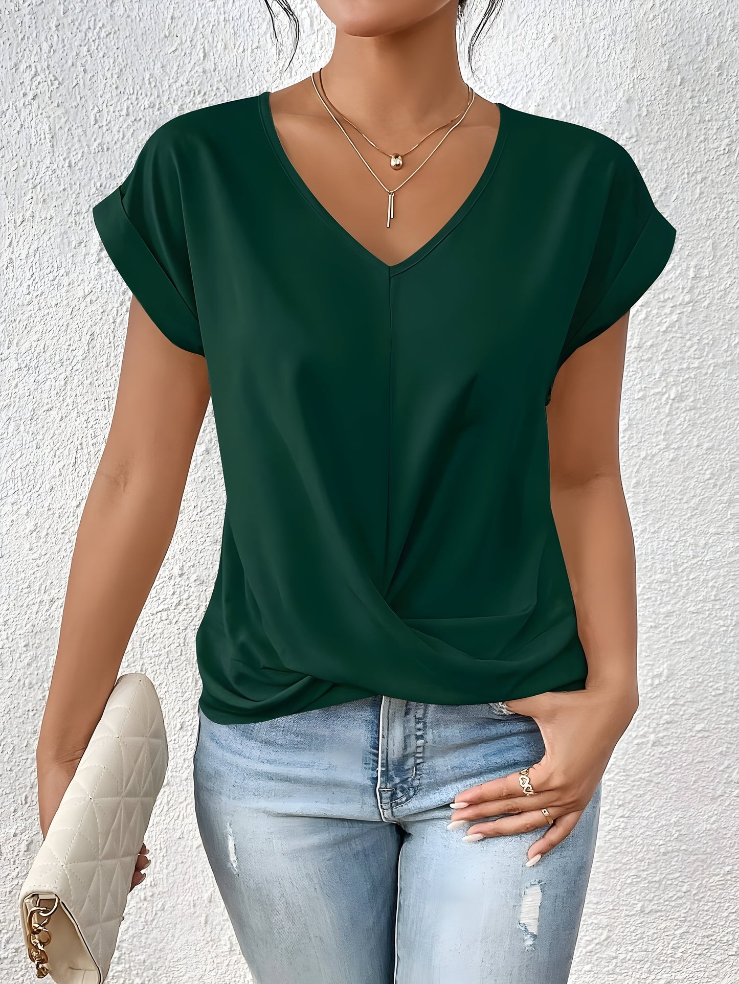 Ziva | Casual T-shirt met V-hals