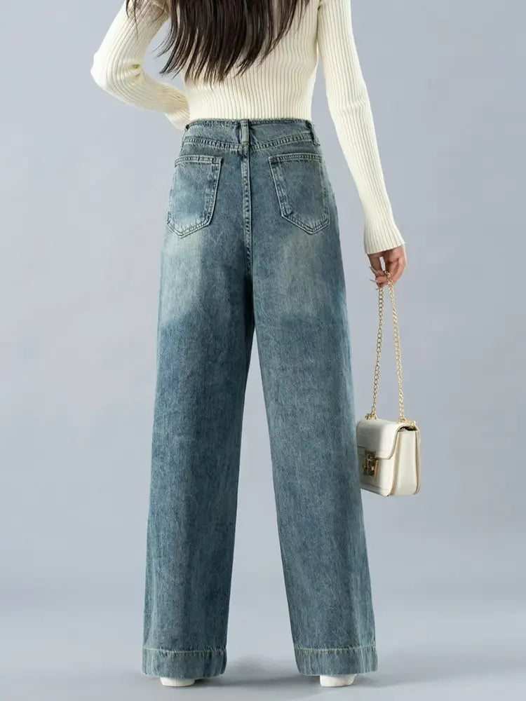 Chloe | Hoge Taille Wijde Jeans