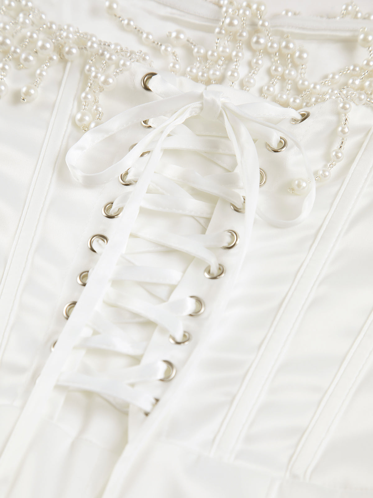 Olivia | Strapless Pearl Dress