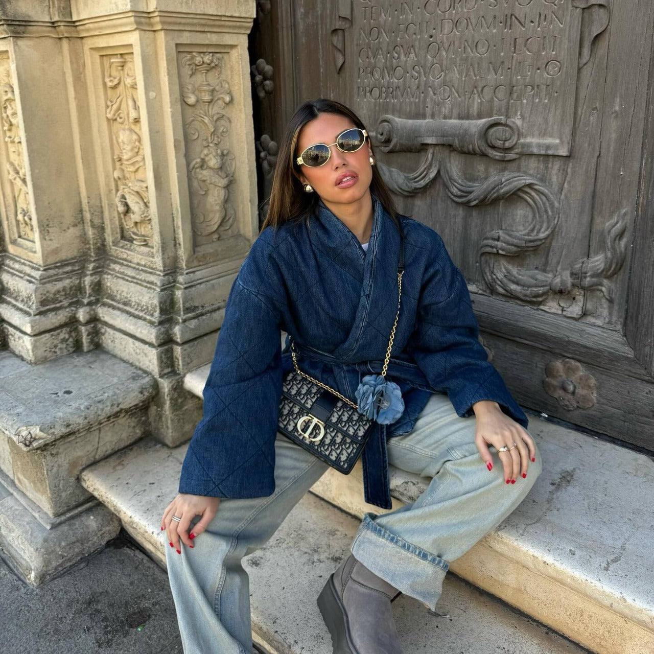 Denim | veter revers jasje