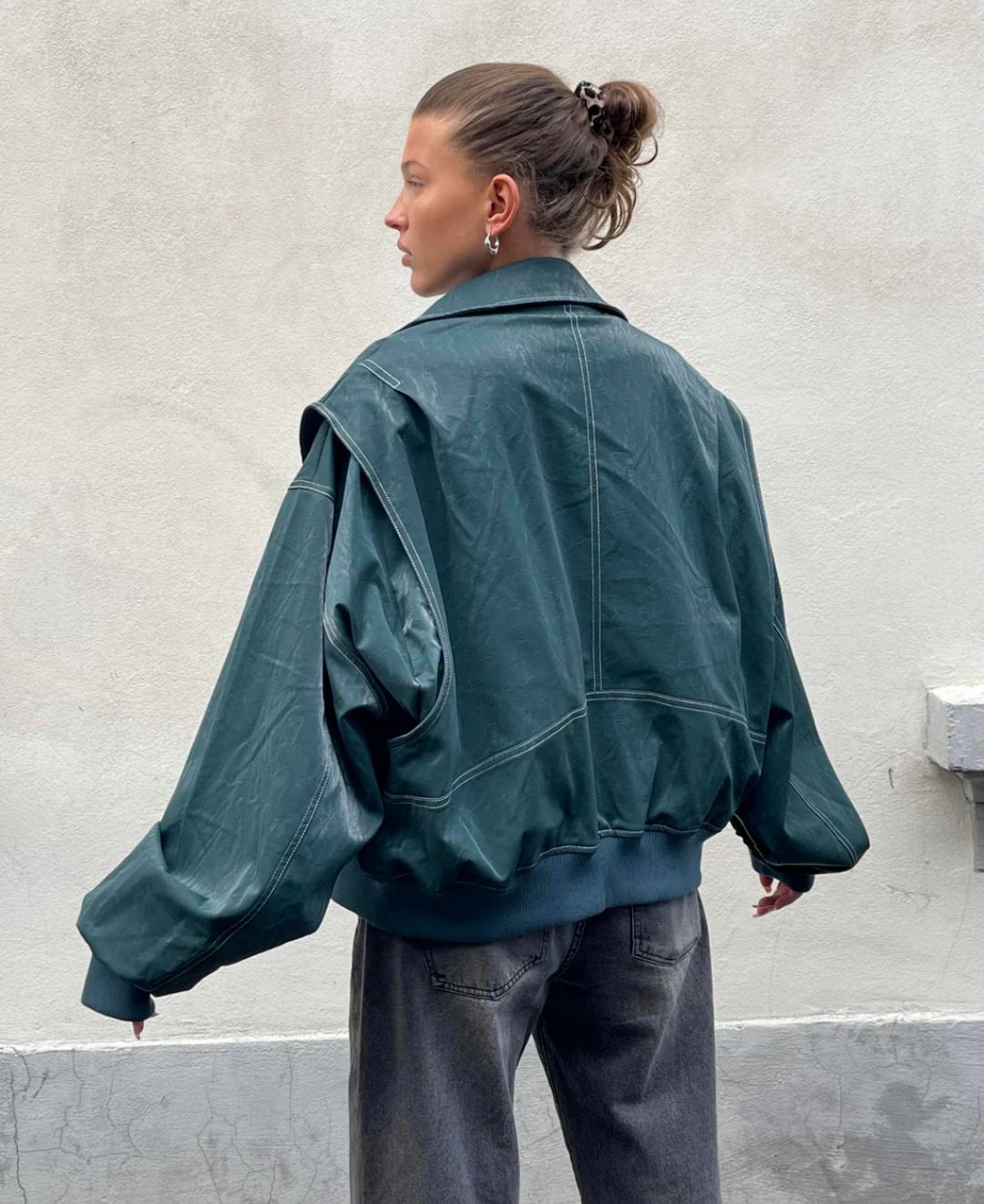 Rosie | Leren Bomber Jas