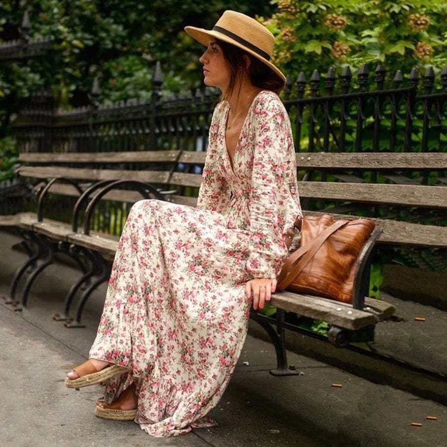 Ilse™ | Maxi Ibiza Style Bloemenjurk