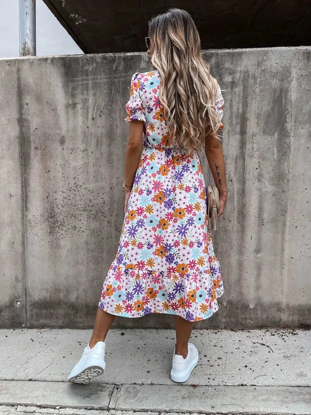 Naila™ | Elegante Bloemenjurk