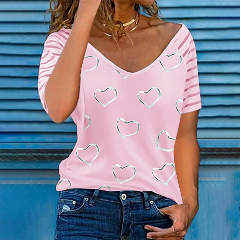 Leyla | Elegante T-shirt met v-hals