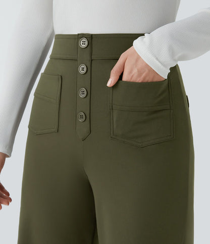 Jade | Elastische broek met hoge Taille