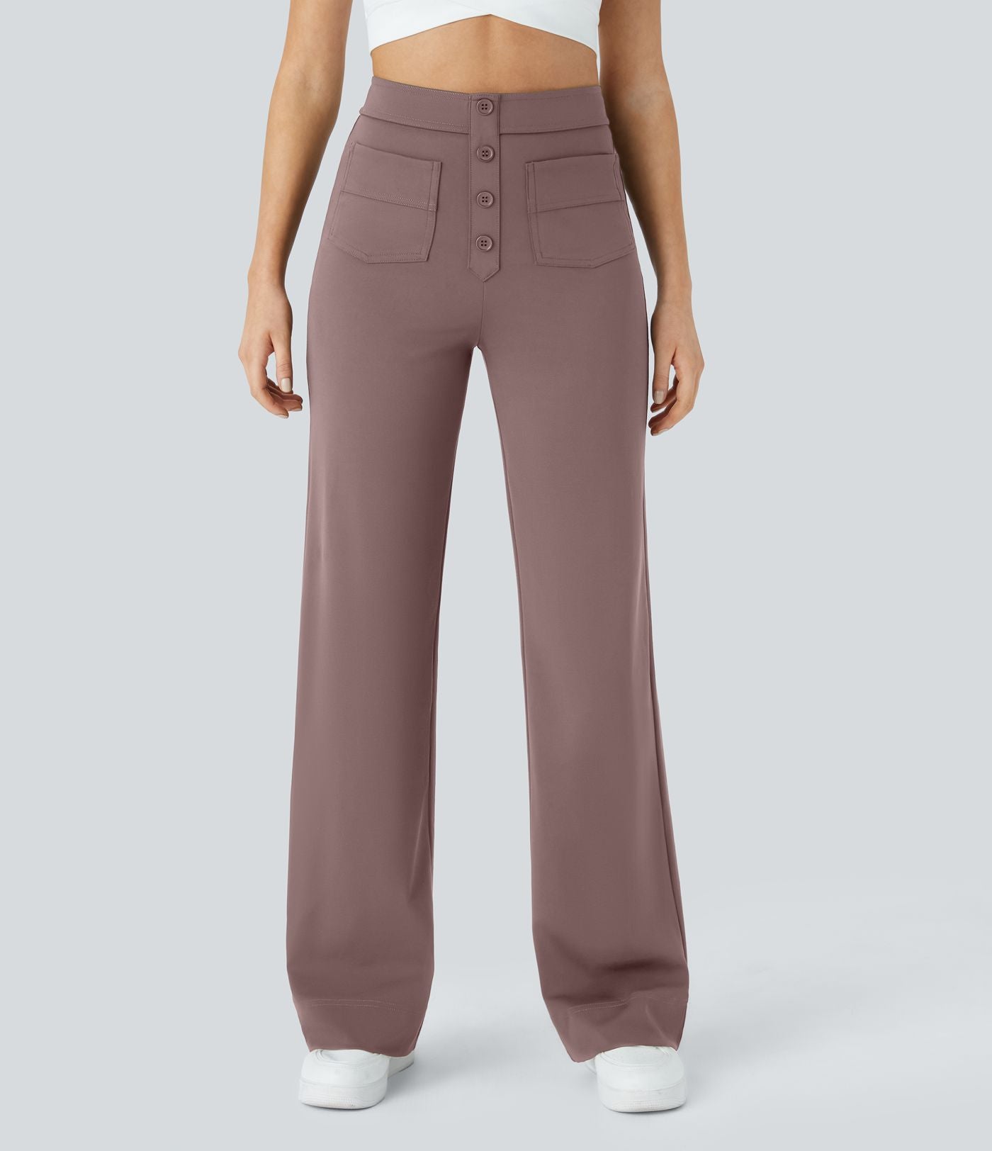 Jade | Elastische broek met hoge Taille