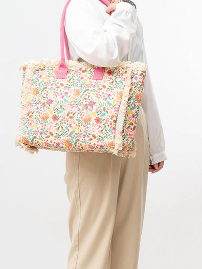FINOU – Bedrukte Canvas Tas | Retro, Ruim & Kleurrijk