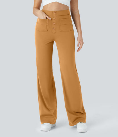 Jade | Elastische broek met hoge Taille