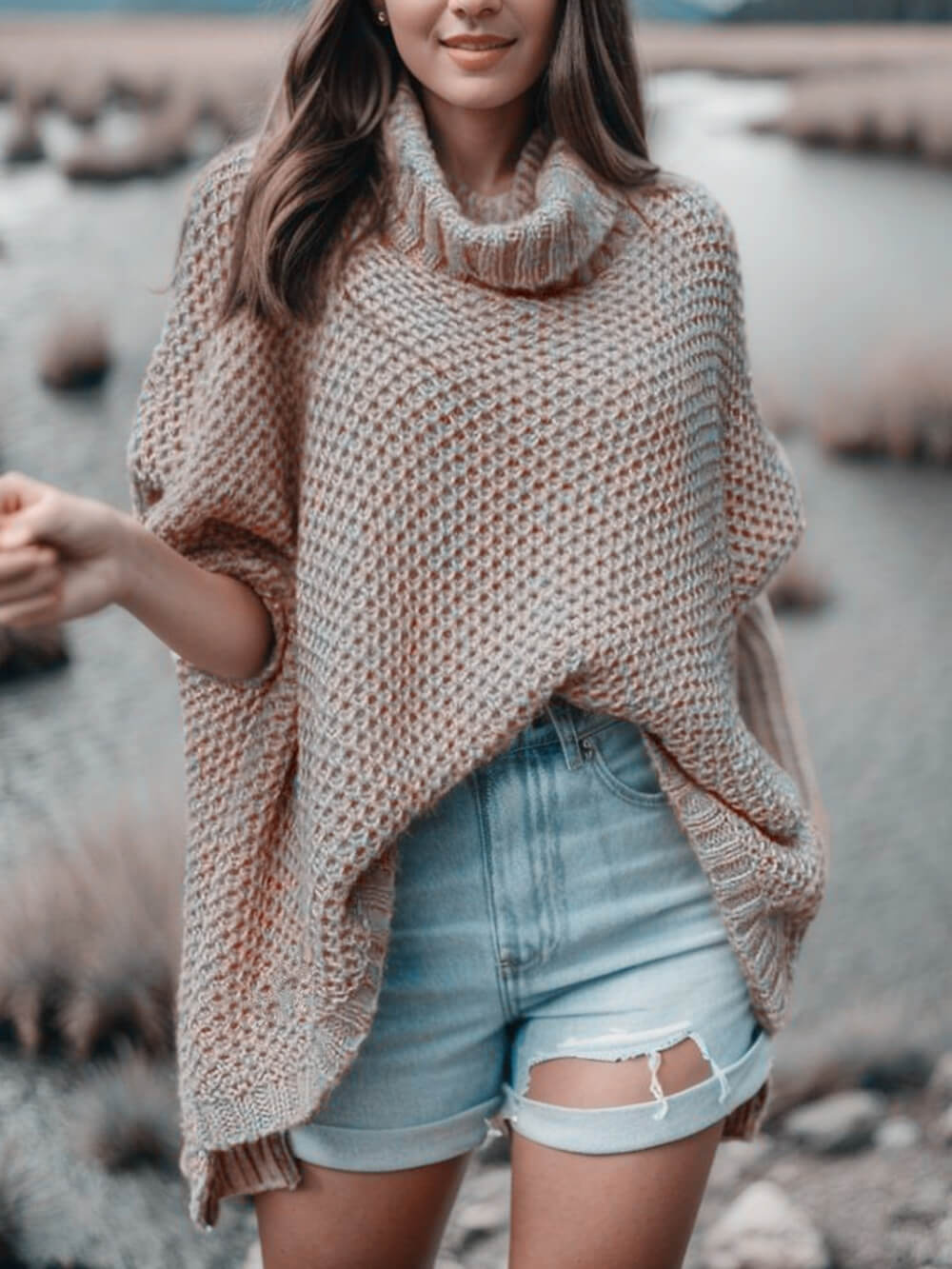 Dolman | Solide trui met coltrui