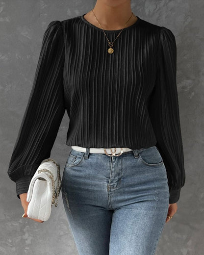 By Olivia | Dames Blouse met Lantaarnmouwen