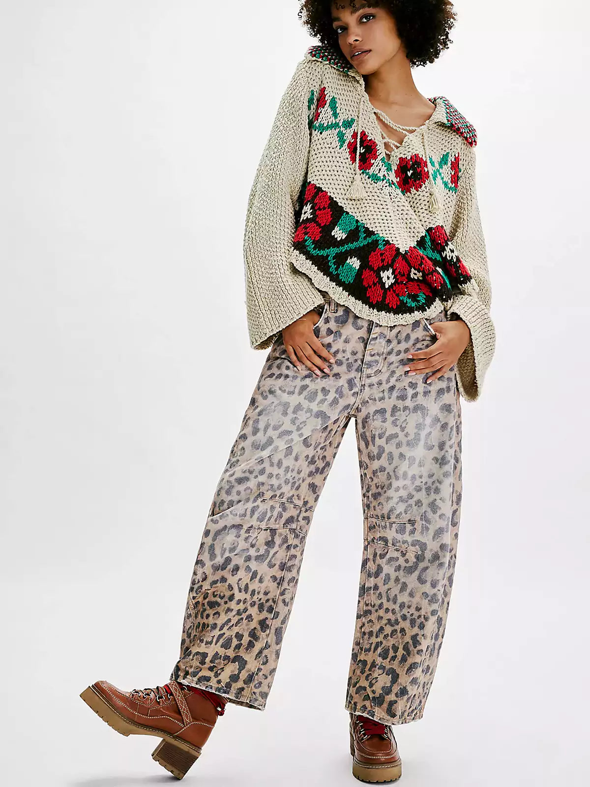 Noa | Luipaard jeans