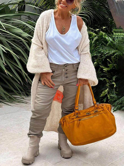 Casual gebreid vest