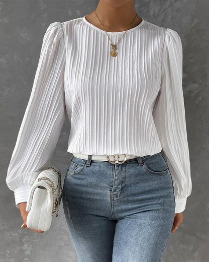 By Olivia | Dames Blouse met Lantaarnmouwen