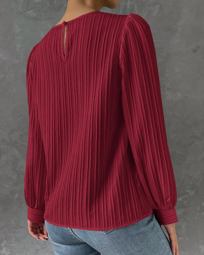By Olivia | Dames Blouse met Lantaarnmouwen