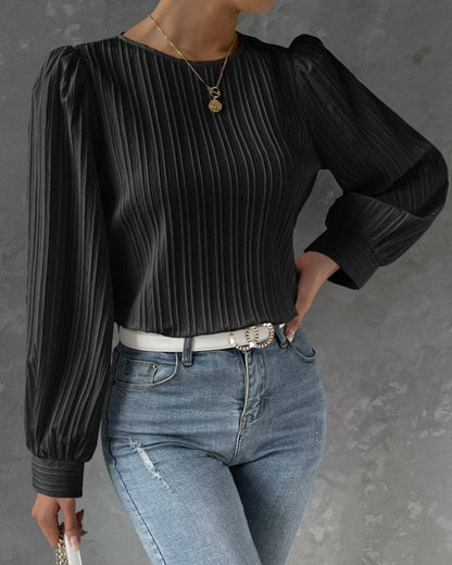 By Olivia | Dames Blouse met Lantaarnmouwen