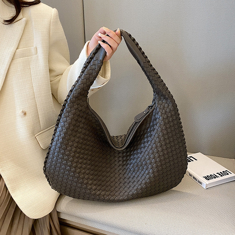 VALENTINA | Luxe gevlochten hobo tas met zachte structuur