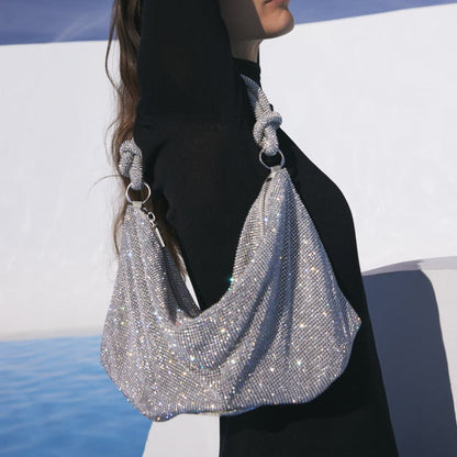 SOPHIA | Luxe Glanzende Tas met Kettingdetail