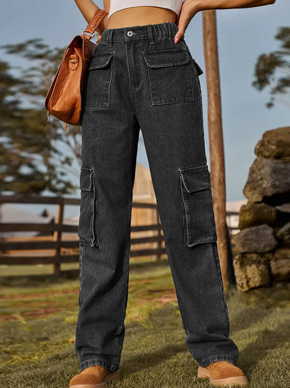 Utility | Denim Cargo Broek