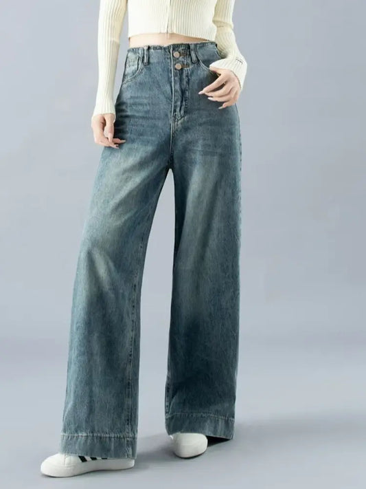 Chloe | Hoge Taille Wijde Jeans