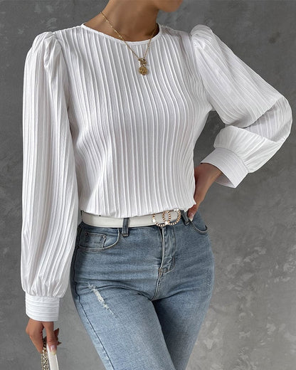 By Olivia | Dames Blouse met Lantaarnmouwen