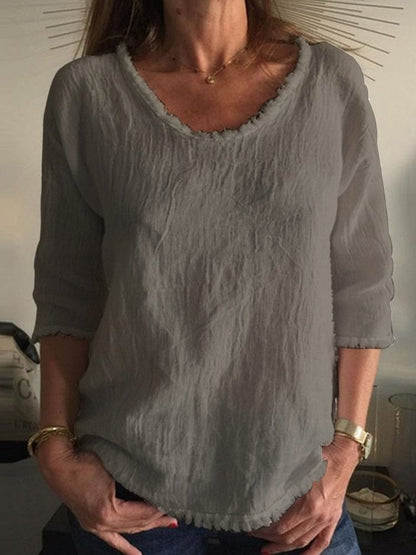 Charleigh | Stijlvol casual linnen T-shirt