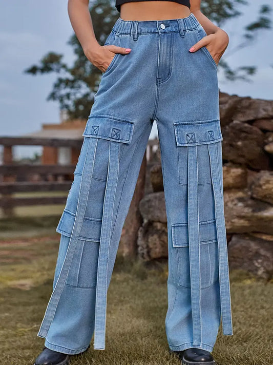 Vinta | Denim Cargo Broek