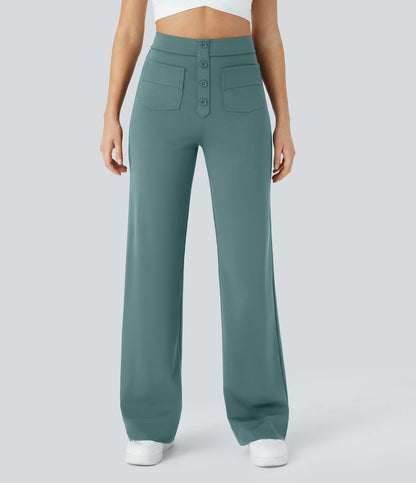 Jade | Elastische broek met hoge Taille