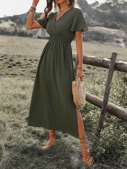 Marloes™ | Vederlichte Boho Zomerjurk met Korte Mouwen