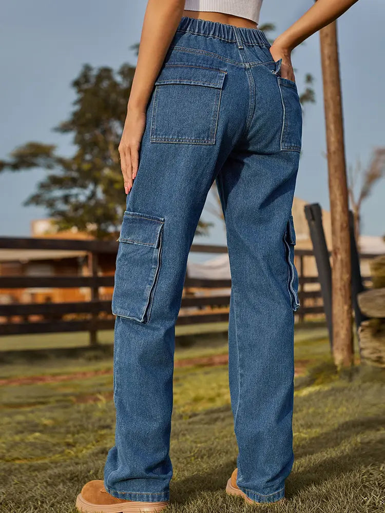 Utility | Denim Cargo Broek