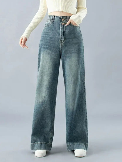 Chloe | Hoge Taille Wijde Jeans