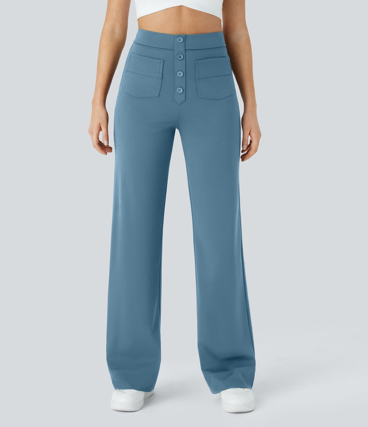 Jade | Elastische broek met hoge Taille