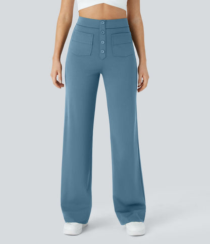 Jade | Elastische broek met hoge Taille