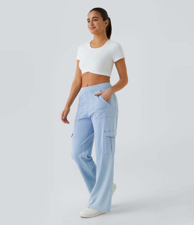 Mandy | Stretchy Cargo Jeans