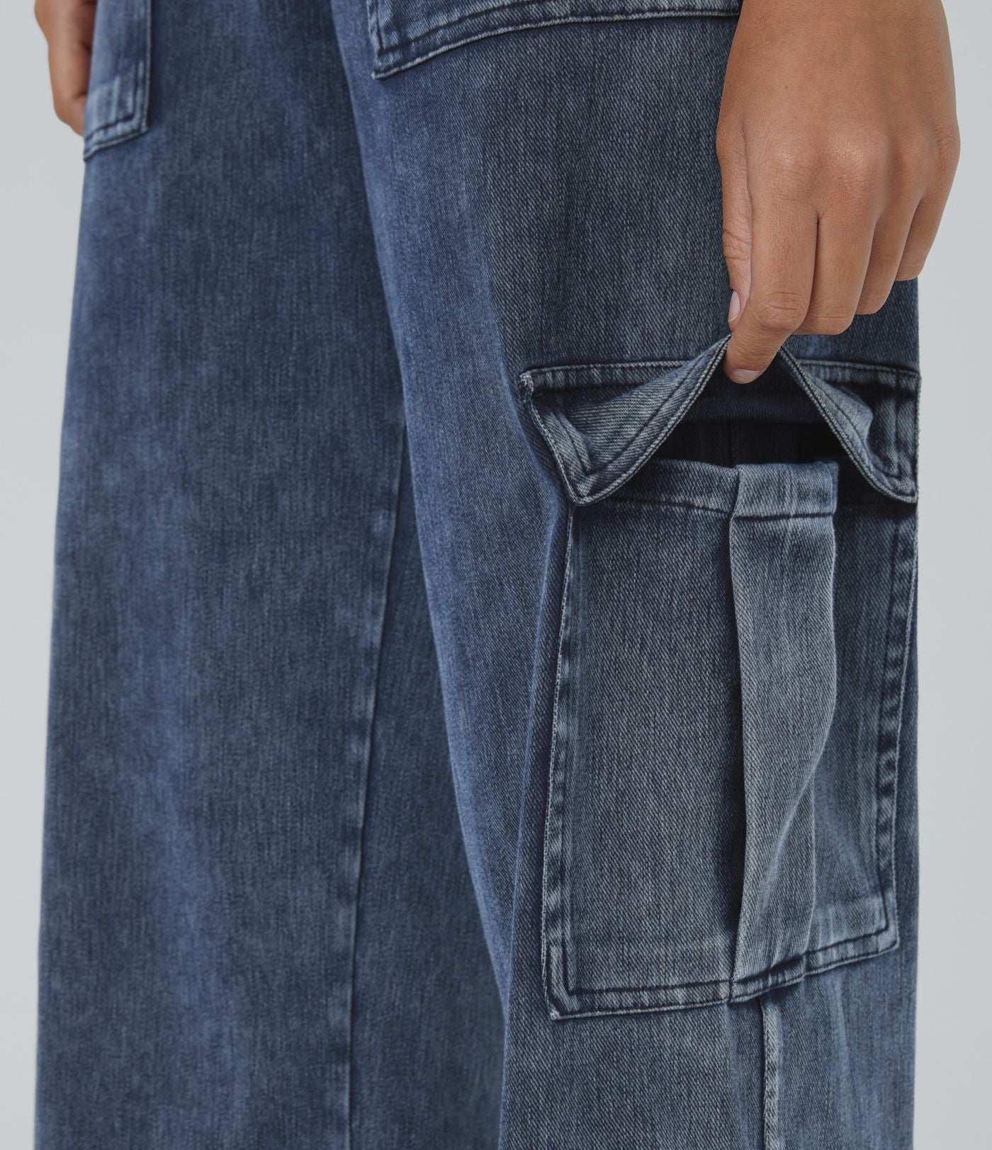 Mandy | Stretchy Cargo Jeans