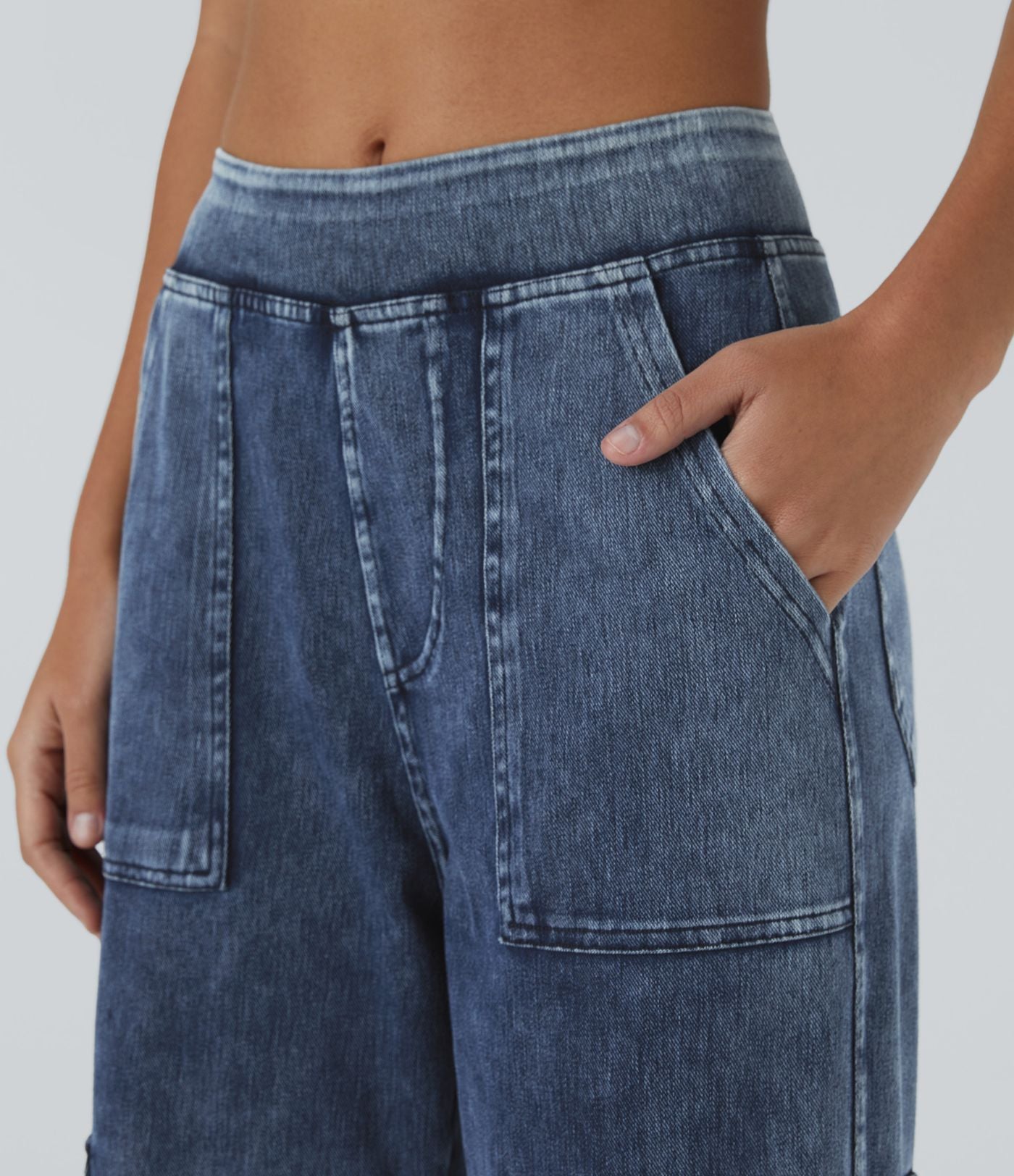 Mandy | Stretchy Cargo Jeans