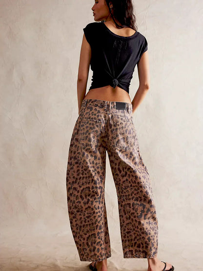 Noa | Luipaard jeans