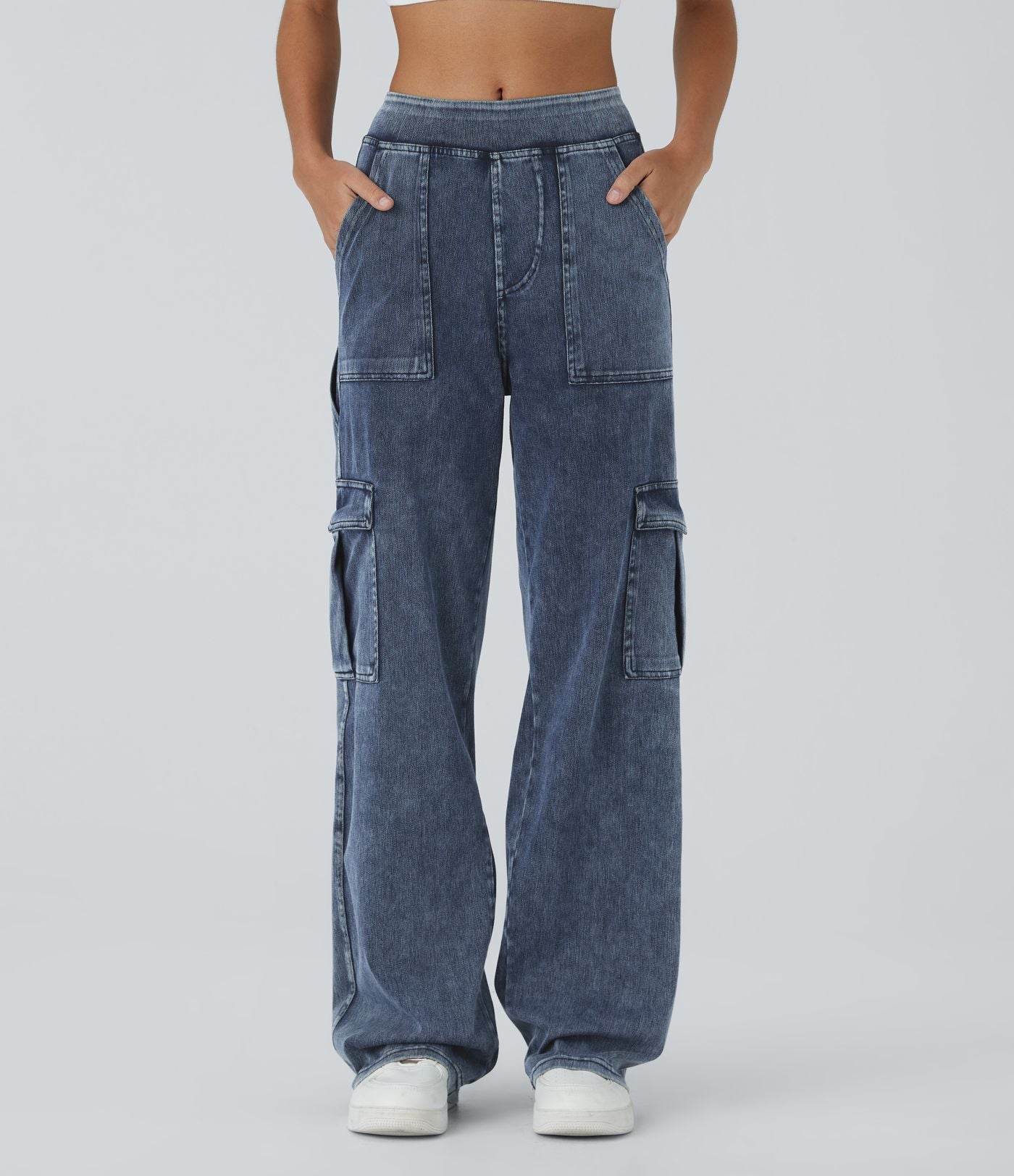Mandy | Stretchy Cargo Jeans