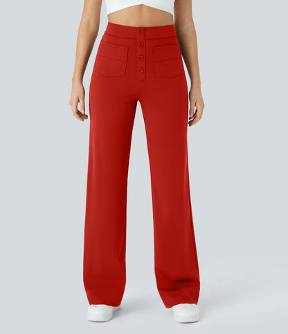 Jade | Elastische broek met hoge Taille