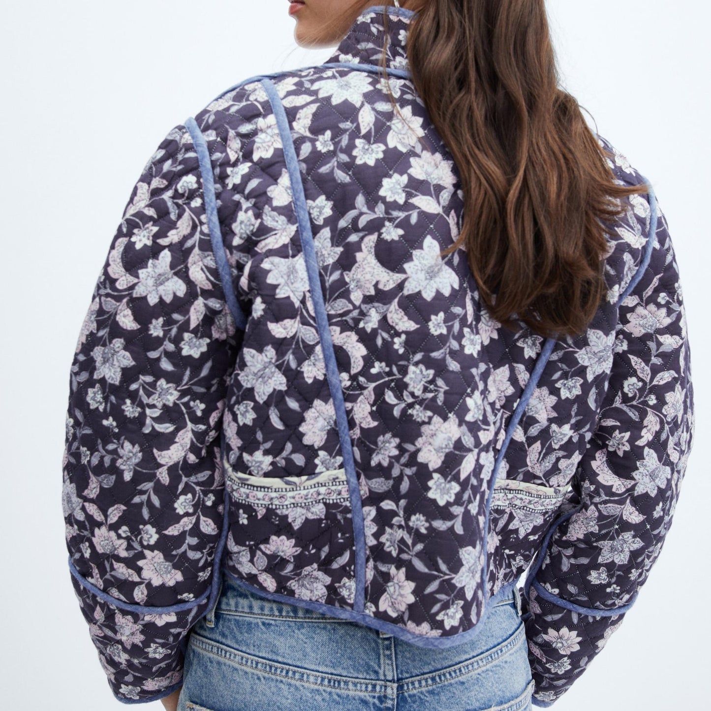 Omkeerbaar bloemenprint jasje