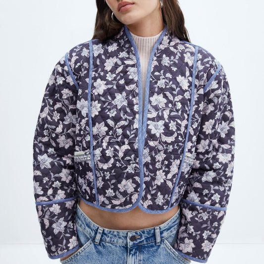 Omkeerbaar bloemenprint jasje