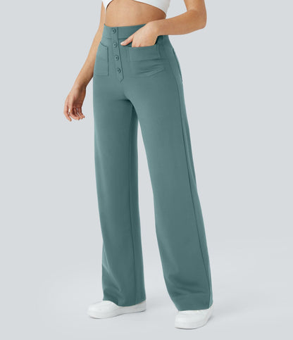 Jade | Elastische broek met hoge Taille
