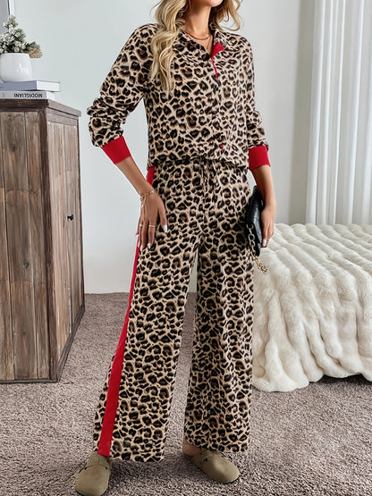 Livia | Chic leopard set met flair en comfort