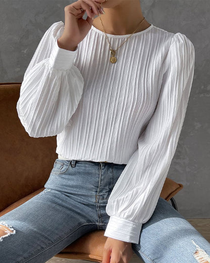By Olivia | Dames Blouse met Lantaarnmouwen