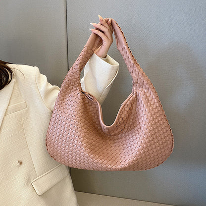 VALENTINA | Luxe gevlochten hobo tas met zachte structuur