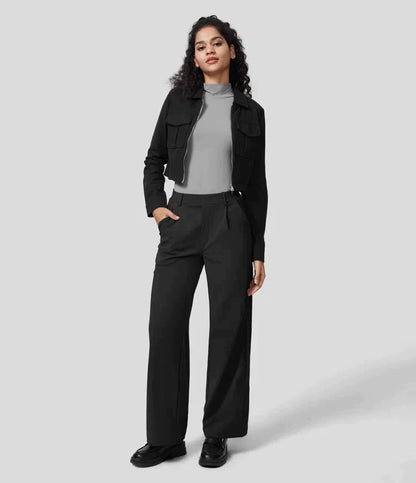 Hailee | Stretchbroek met hoge taille