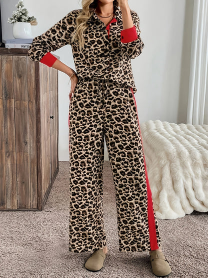 Livia | Chic leopard set met flair en comfort